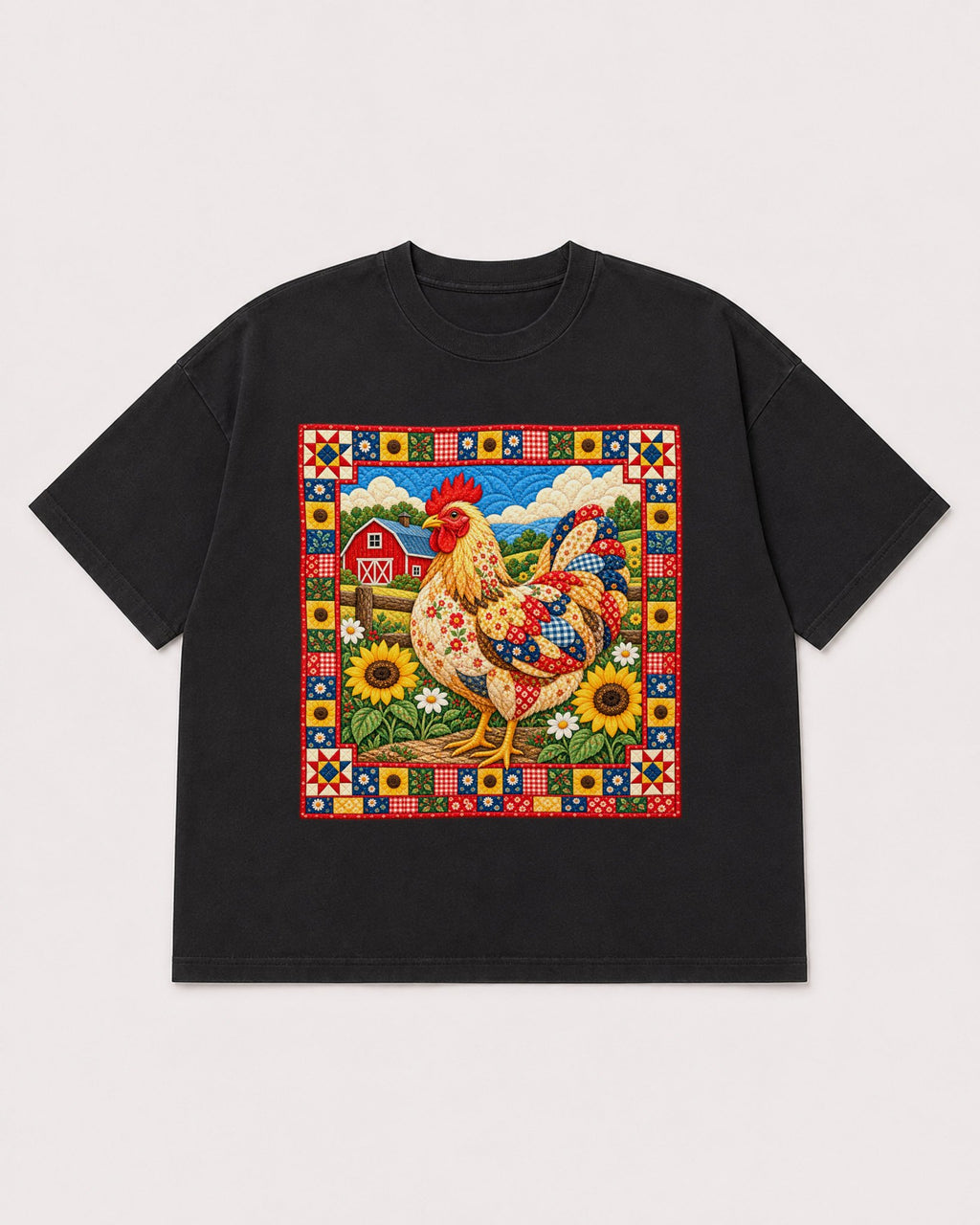 Mockup Boxy Heavyweight Tee Black product