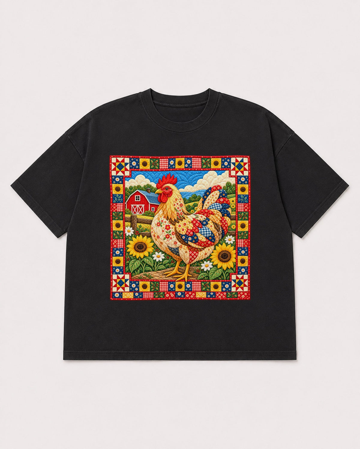 Mockup Boxy Heavyweight Tee Black product