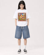 Mockup Boxy Heavyweight Tee White female full-body 01