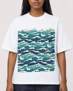 Mockup Boxy Heavyweight Tee White female close-up 04