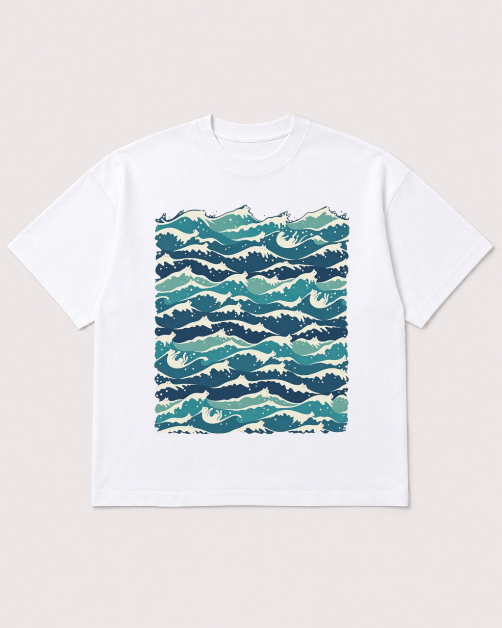 Mockup Boxy Heavyweight Tee White product