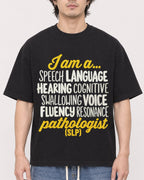 Mockup Boxy Heavyweight Tee Black male close-up 03