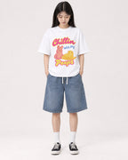Mockup Boxy Heavyweight Tee White female full-body 01