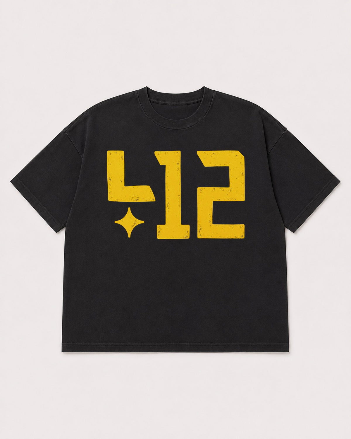 Mockup Boxy Heavyweight Tee Black product