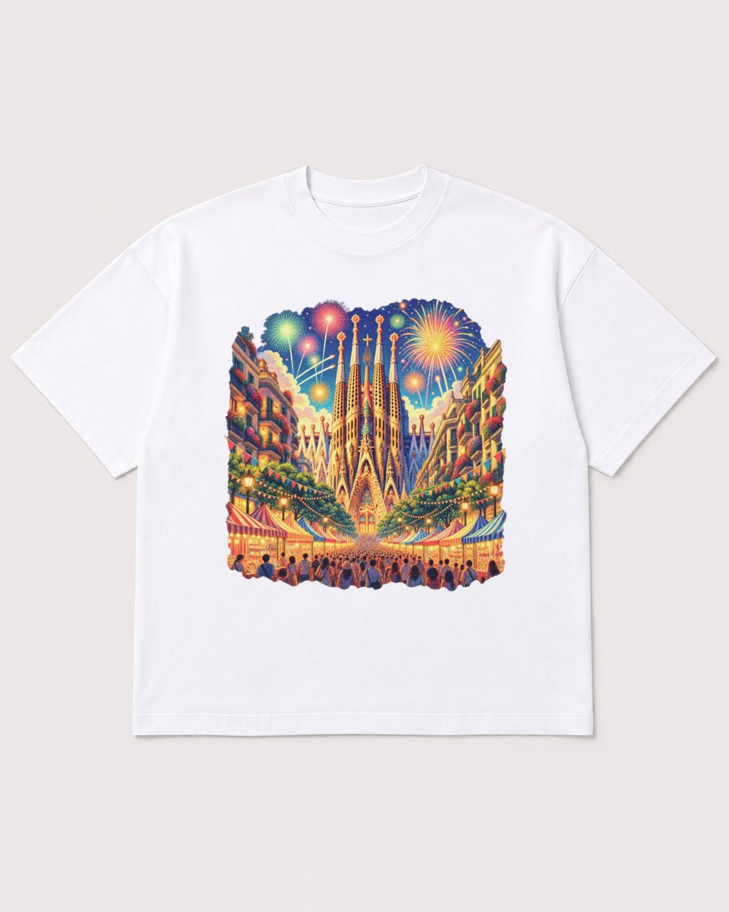 Mockup Boxy Heavyweight Tee White product