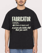 Mockup Boxy Heavyweight Tee Black male close-up 02
