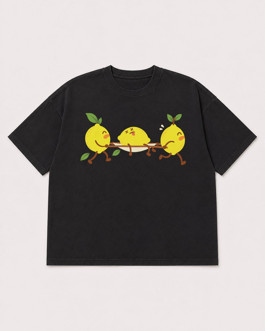 Mockup Boxy Heavyweight Tee Black product