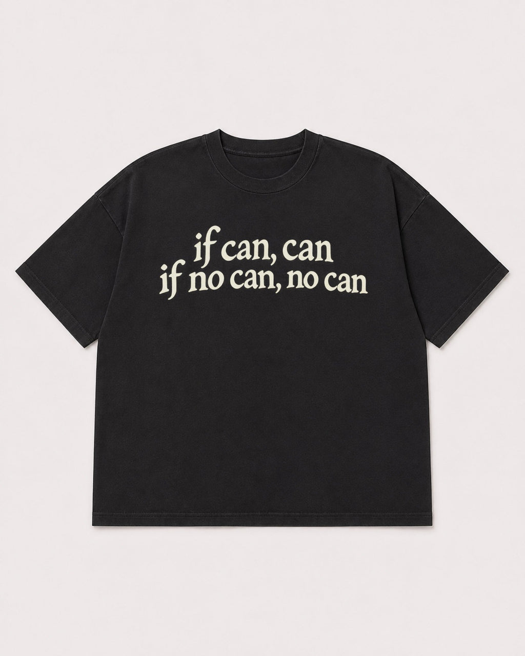 Mockup Boxy Heavyweight Tee Black product