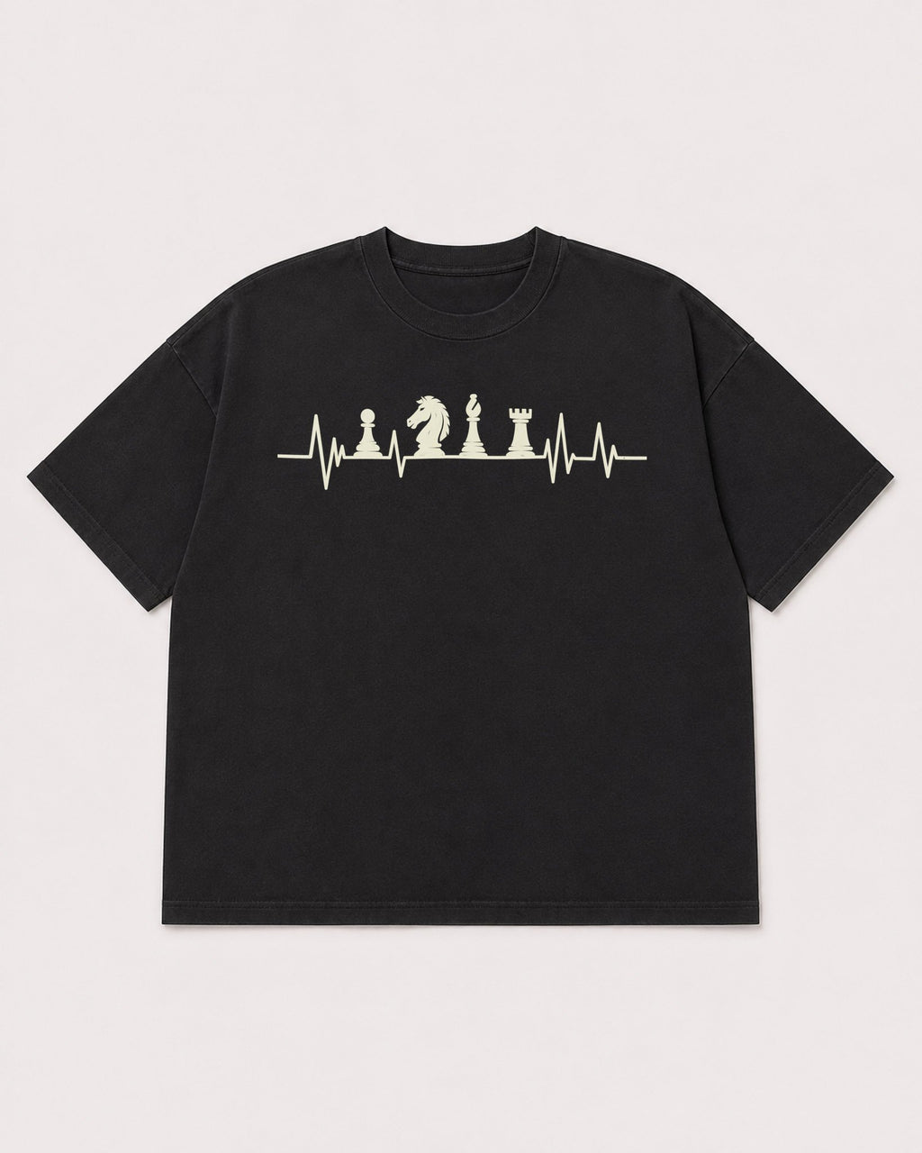 Mockup Boxy Heavyweight Tee Black product