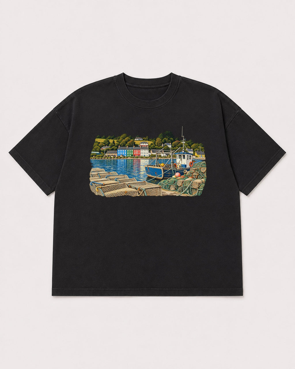 Mockup Boxy Heavyweight Tee Black product