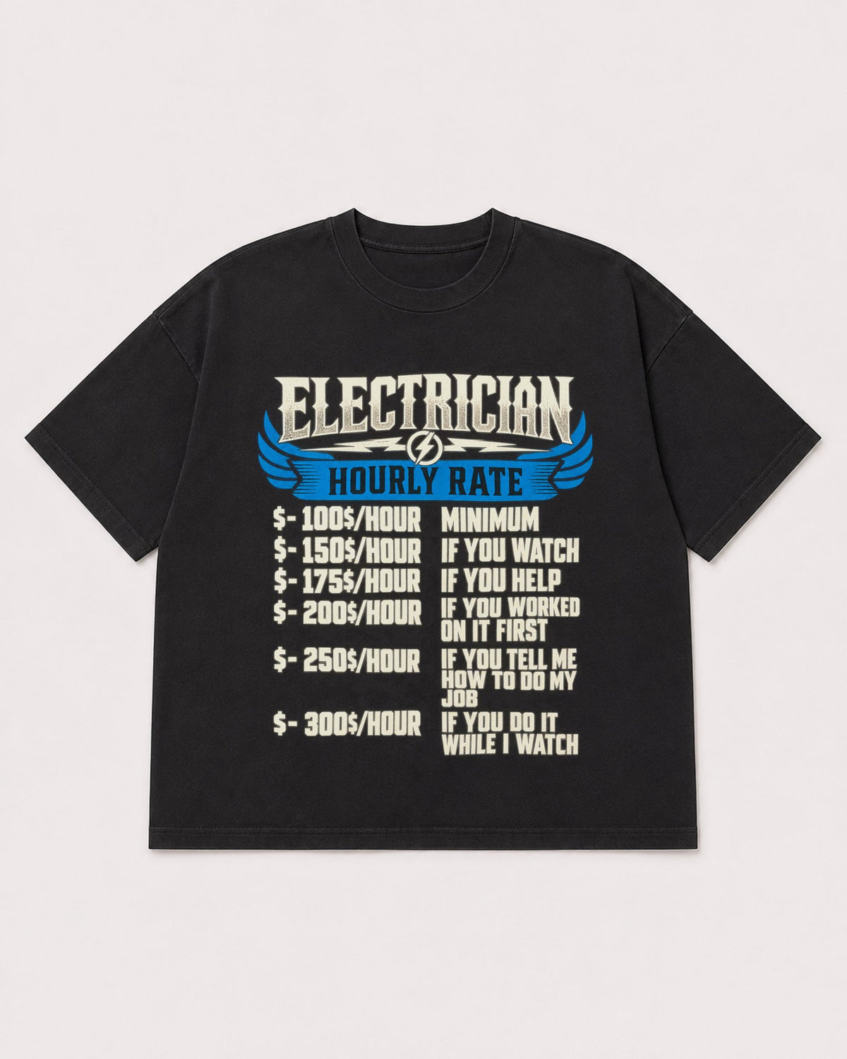 Mockup Boxy Heavyweight Tee Black product