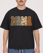 Mockup Boxy Heavyweight Tee Black male close-up 19
