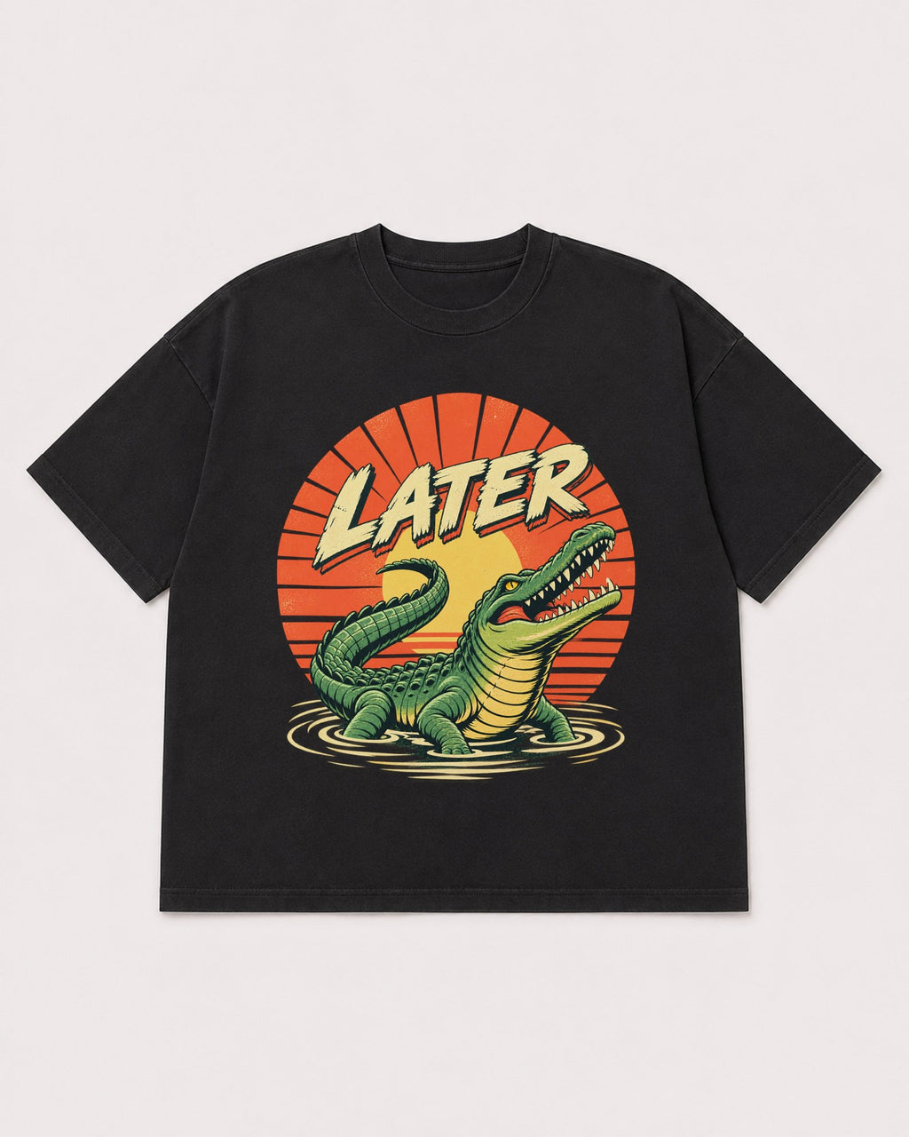 Mockup Boxy Heavyweight Tee Black product