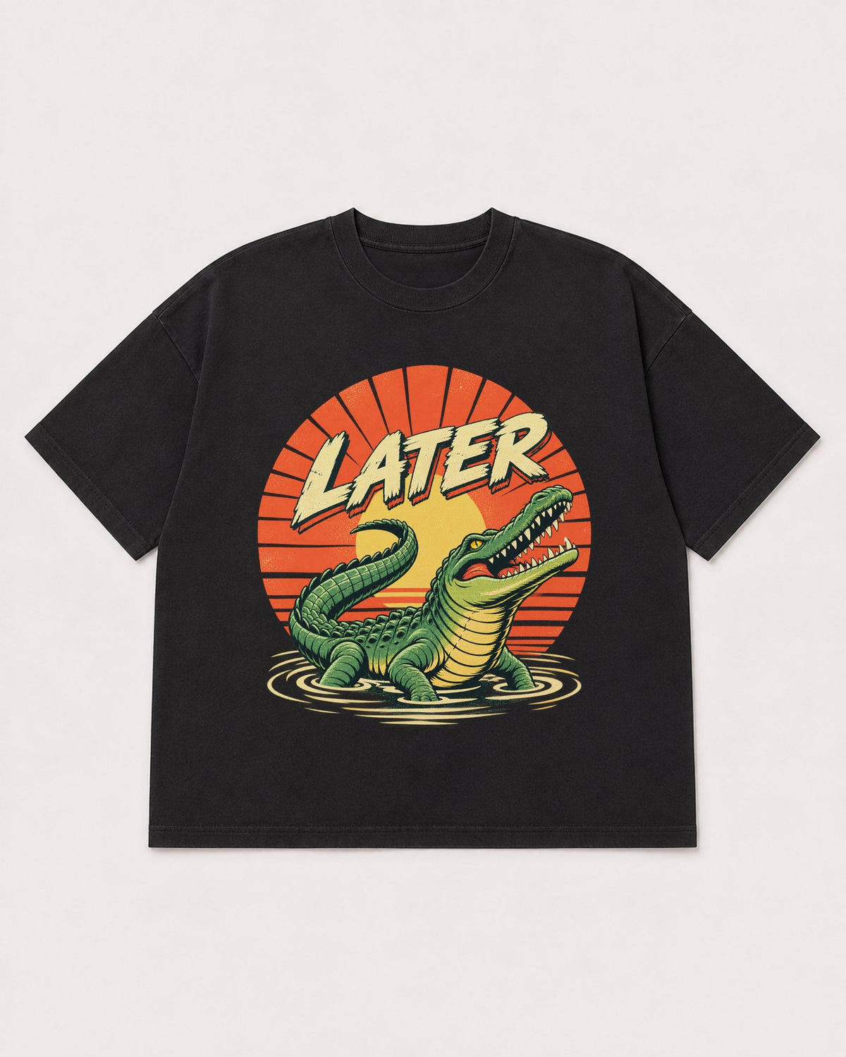 Mockup Boxy Heavyweight Tee Black product