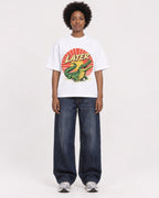 Mockup Boxy Heavyweight Tee White female full-body 14