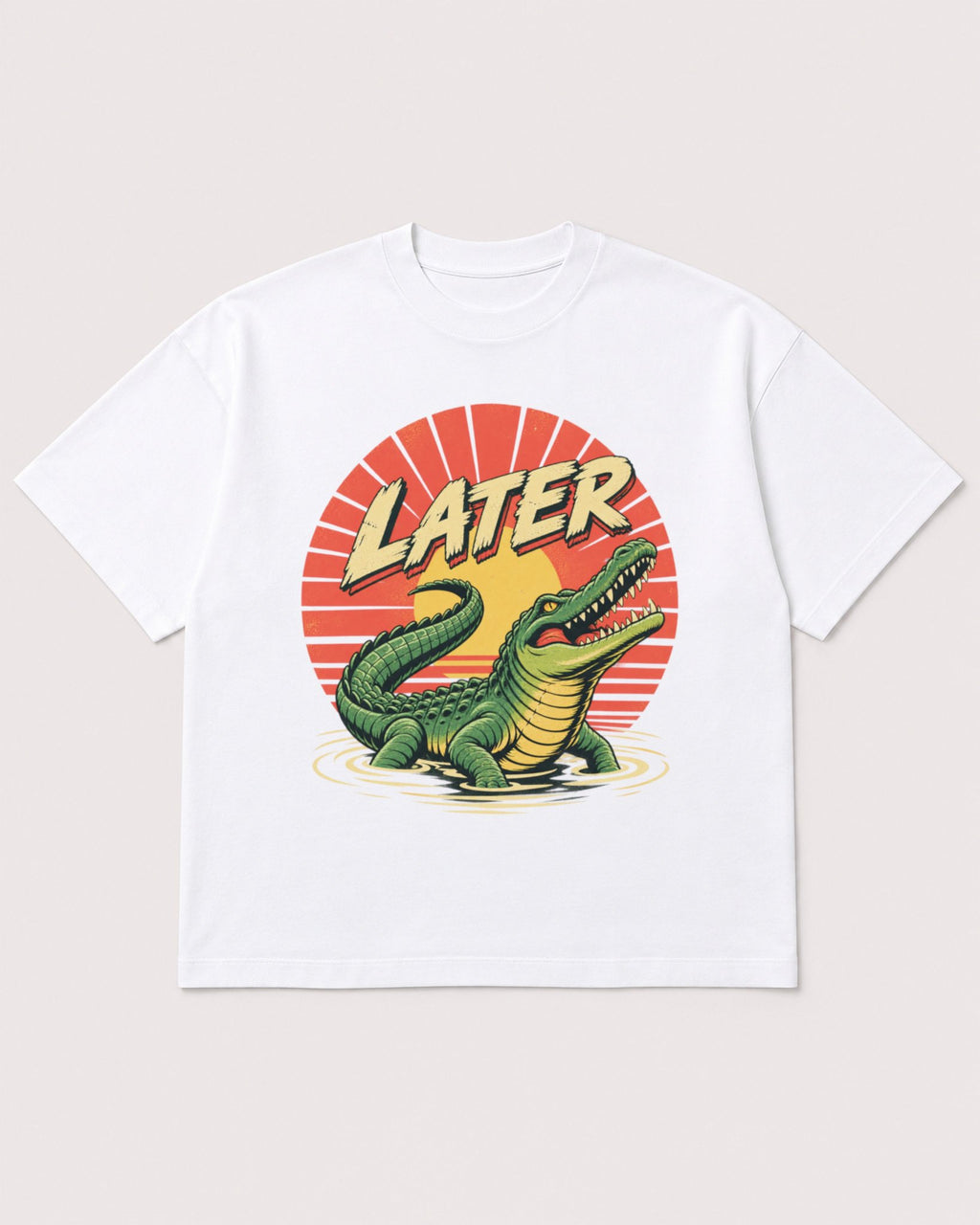 Mockup Boxy Heavyweight Tee White product