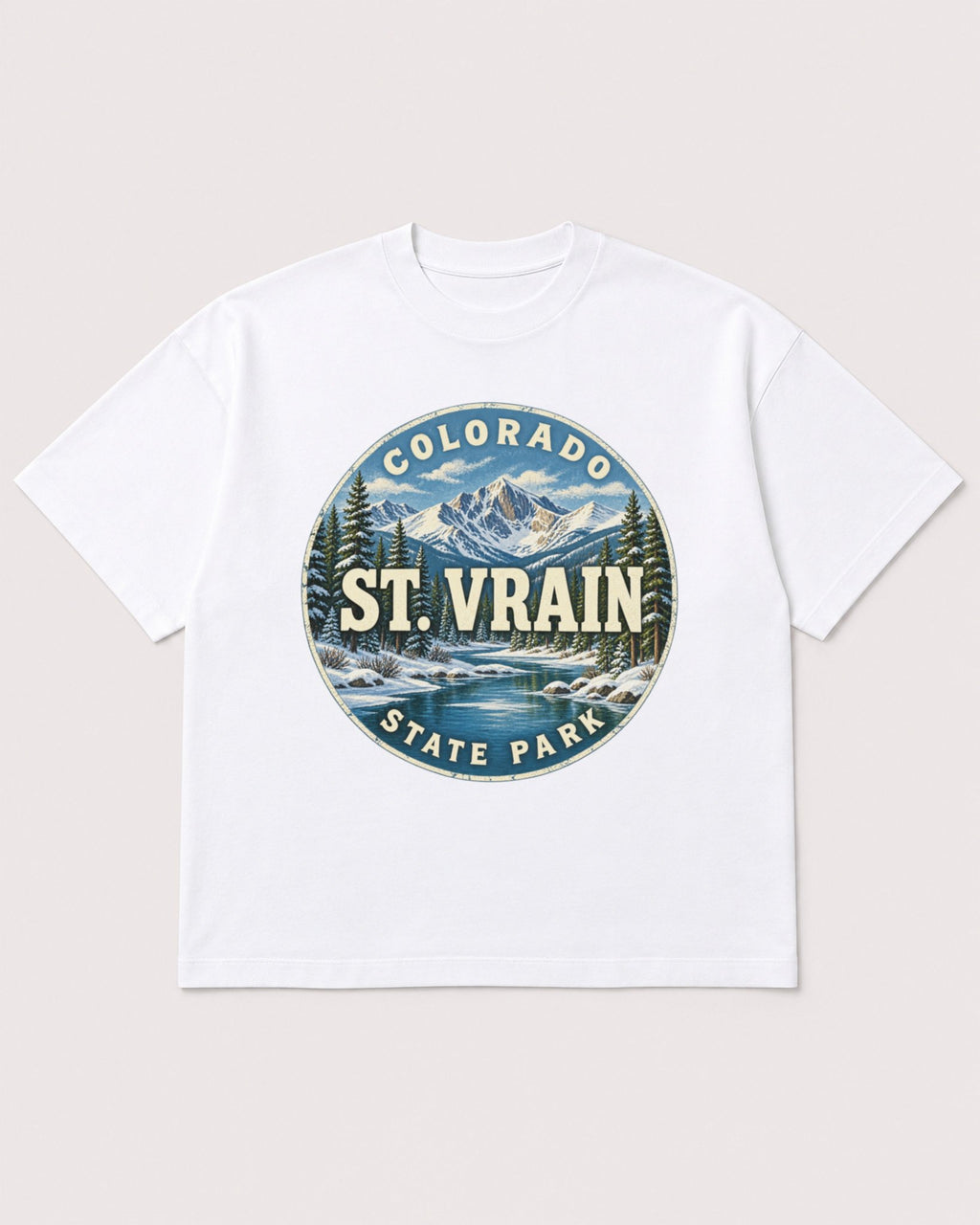 Mockup Boxy Heavyweight Tee White product