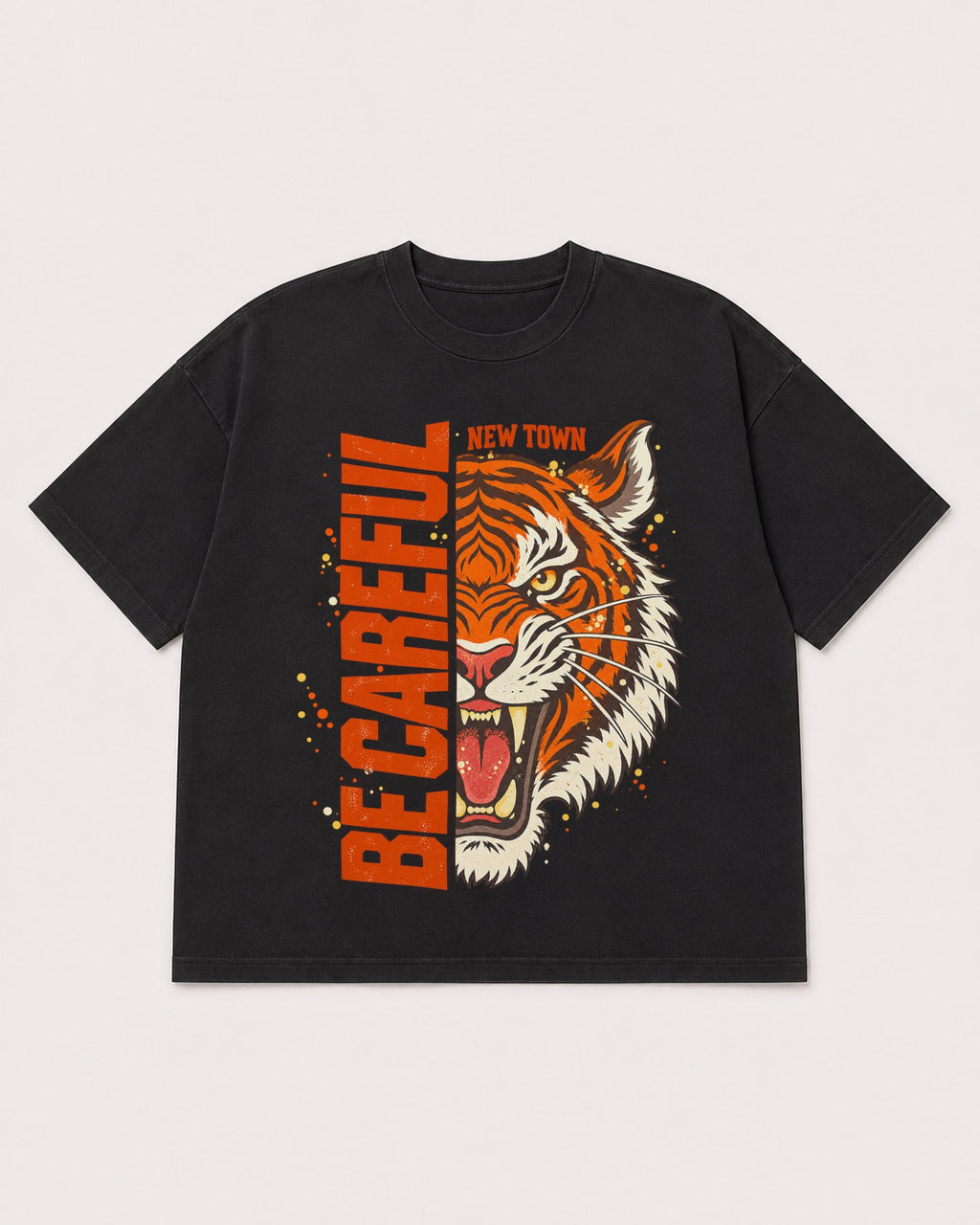 Mockup Boxy Heavyweight Tee Black product