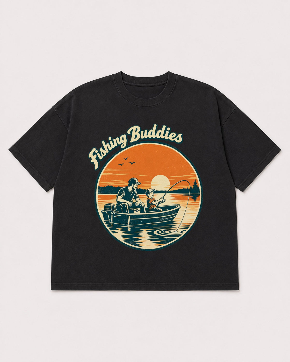 Mockup Boxy Heavyweight Tee Black product