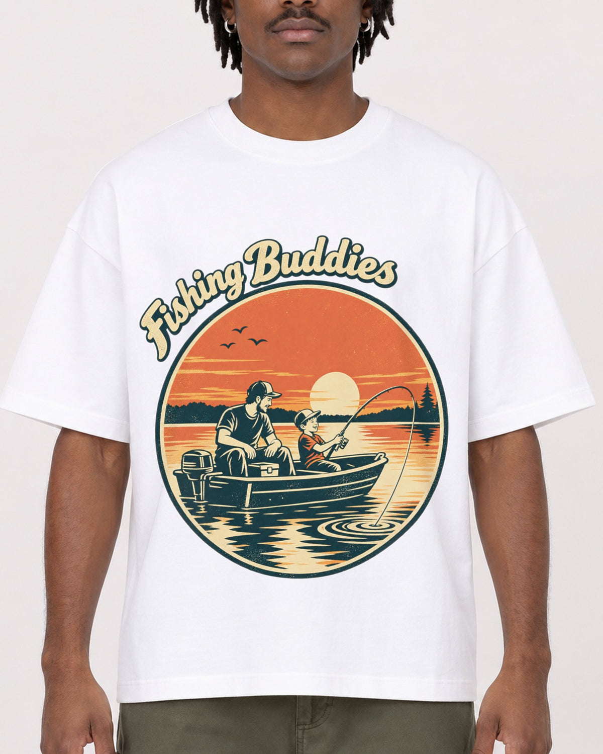 Mockup Boxy Heavyweight Tee White male close-up 04