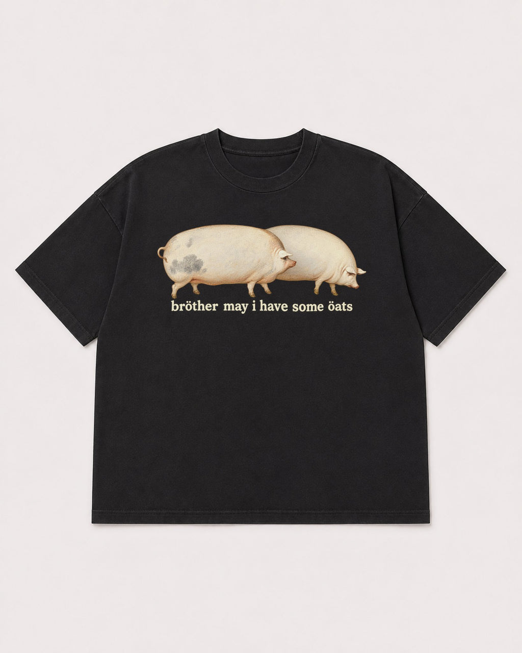Mockup Boxy Heavyweight Tee Black product