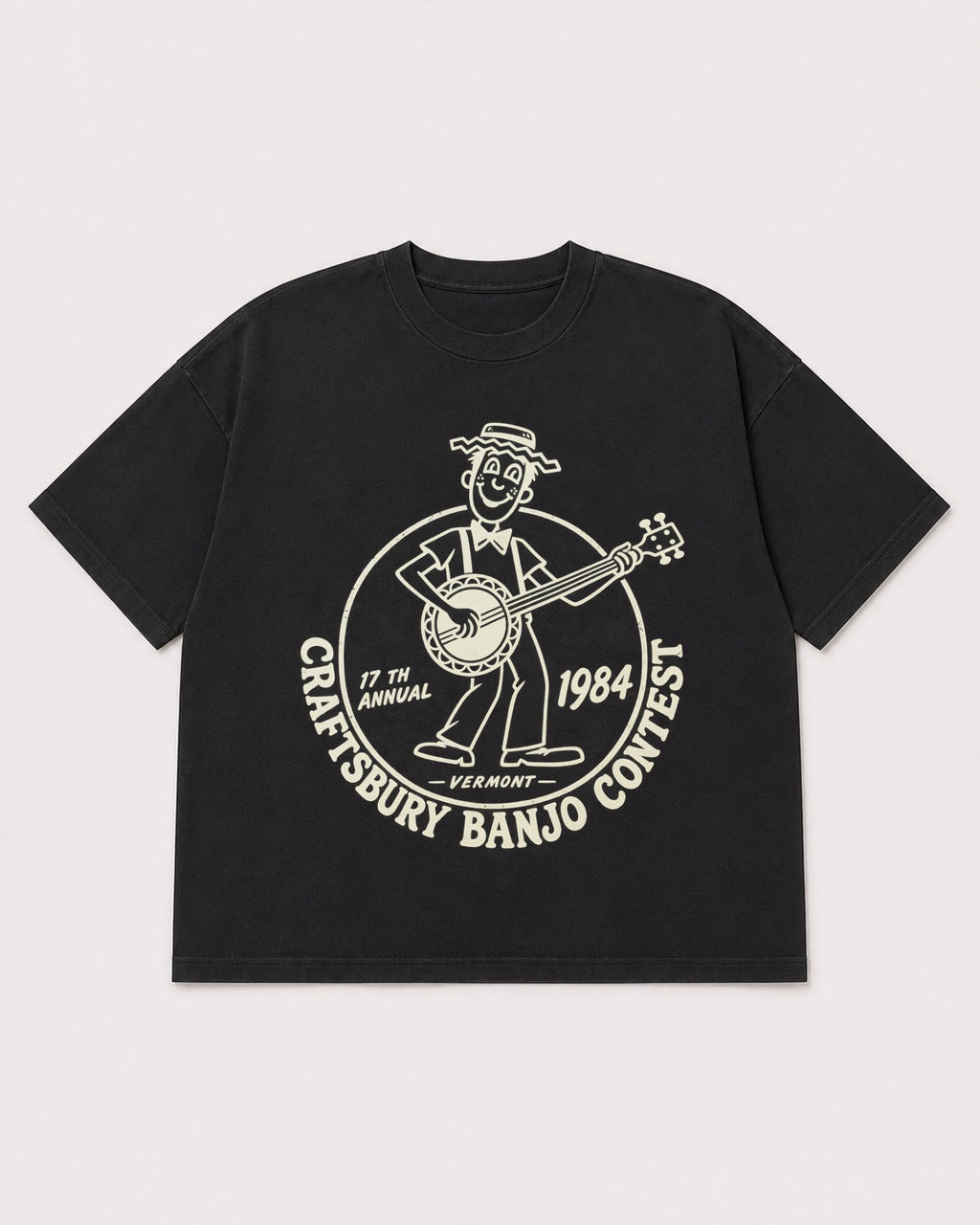 Mockup Boxy Heavyweight Tee Black product