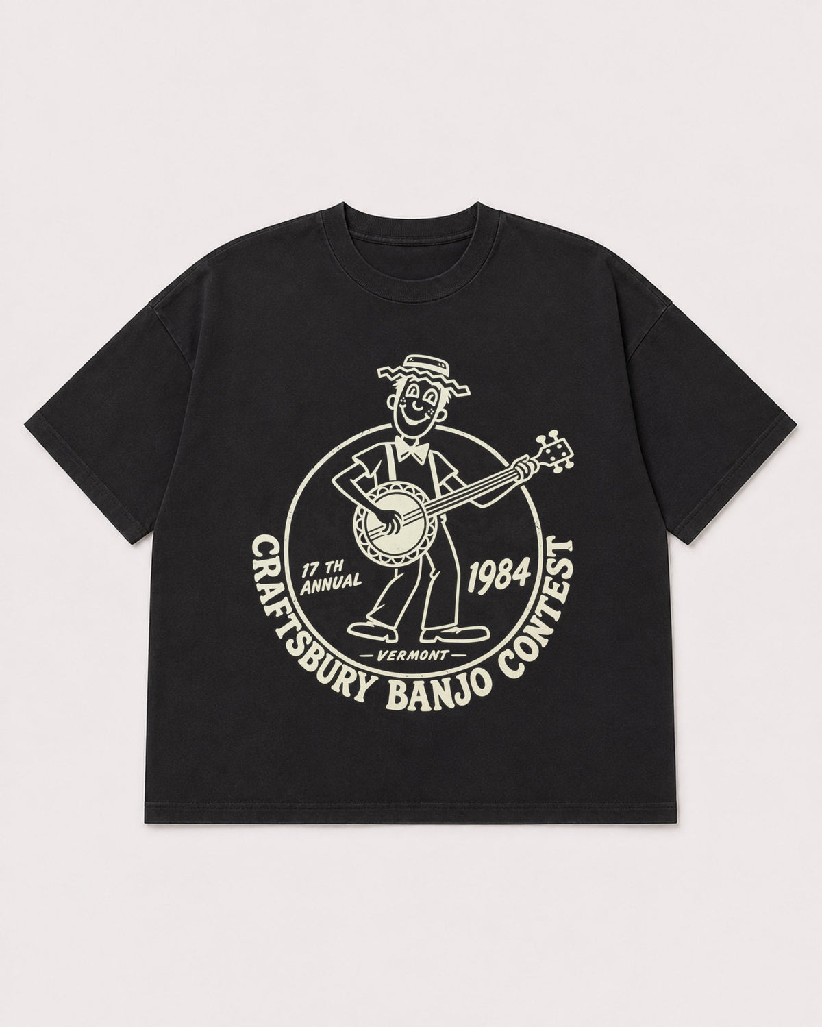 Mockup Boxy Heavyweight Tee Black product
