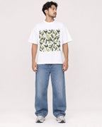 Mockup Boxy Heavyweight Tee White male full-body 02