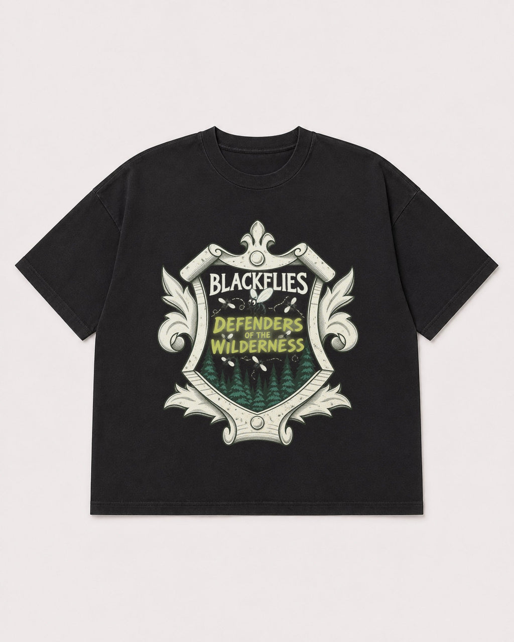 Mockup Boxy Heavyweight Tee Black product