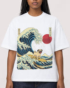 Mockup Boxy Heavyweight Tee White female close-up 04