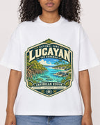 Mockup Boxy Heavyweight Tee White female close-up 05