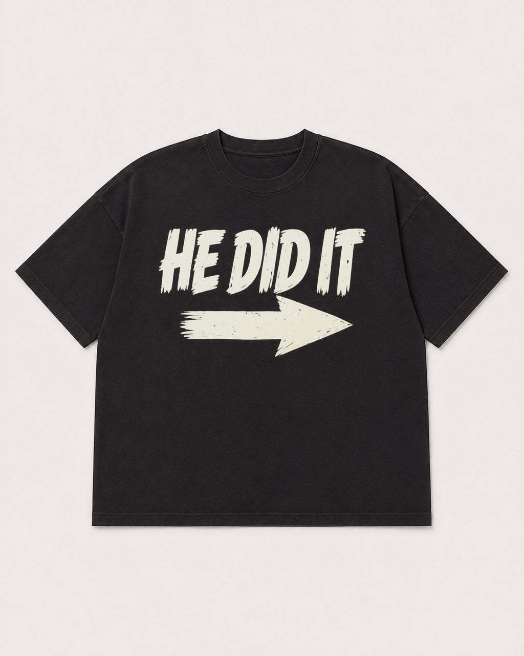 Mockup Boxy Heavyweight Tee Black product
