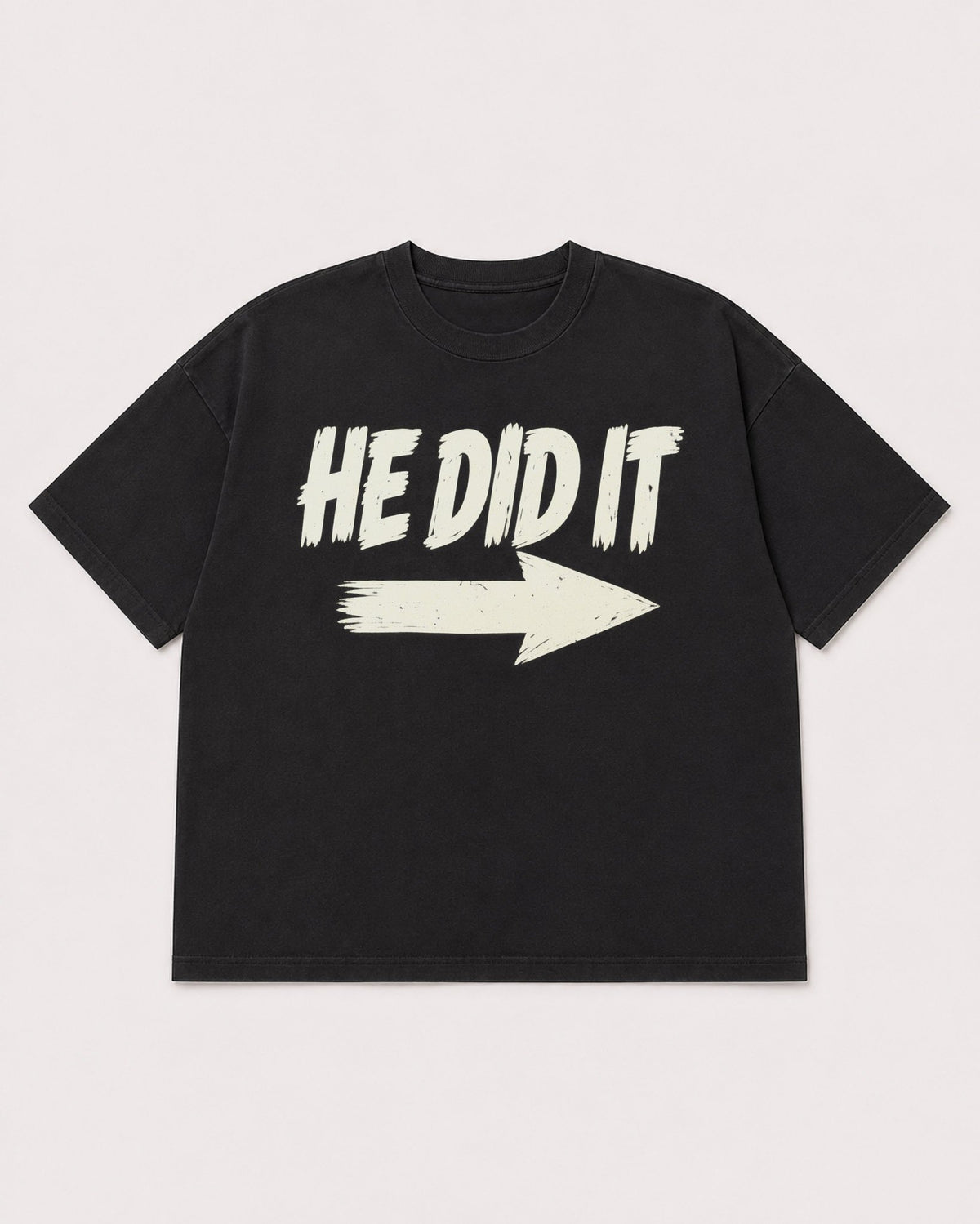 Mockup Boxy Heavyweight Tee Black product