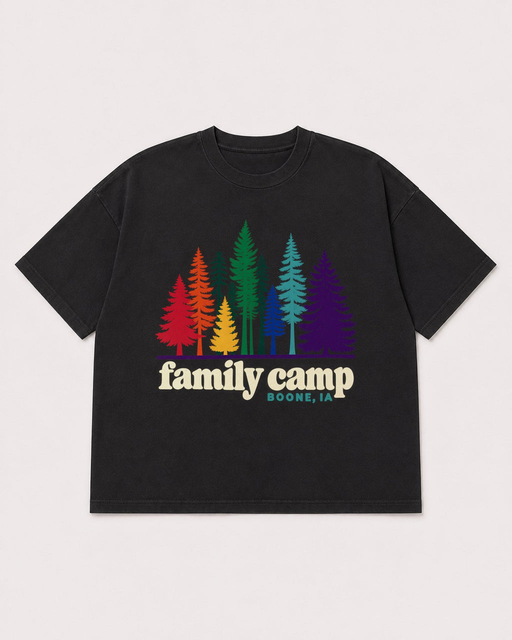 Mockup Boxy Heavyweight Tee Black product