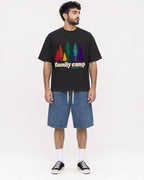 Mockup Boxy Heavyweight Tee Black male full-body 07