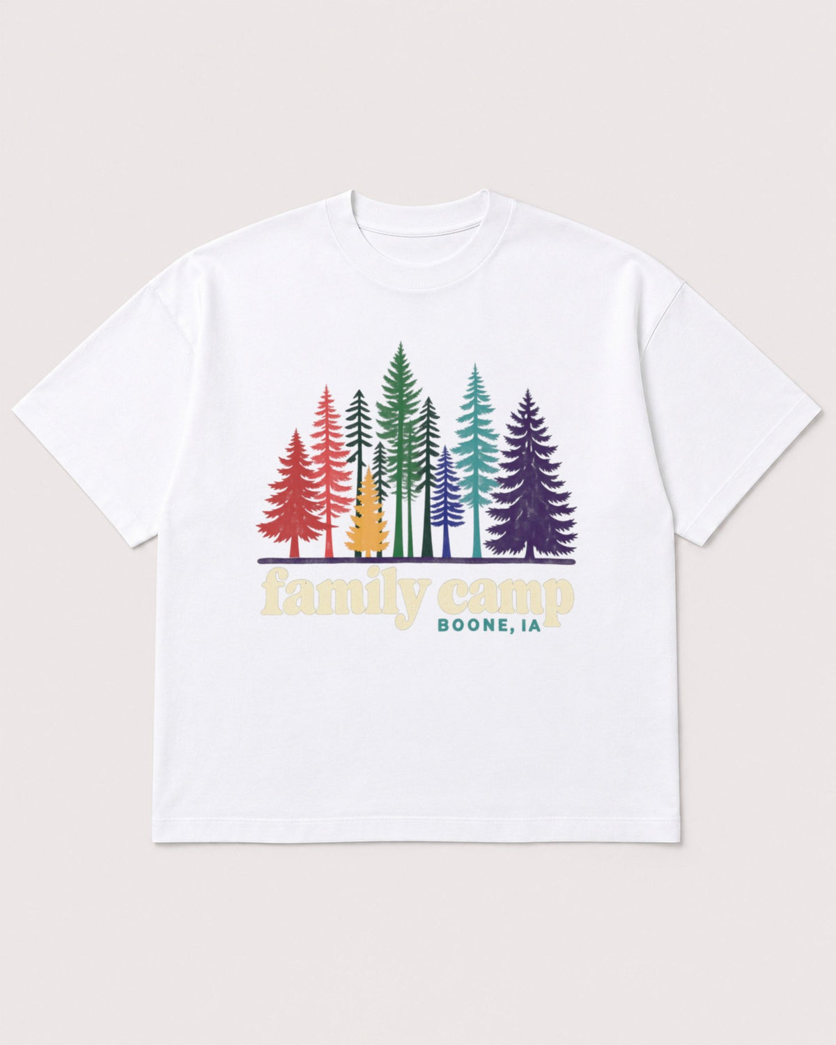 Mockup Boxy Heavyweight Tee White product