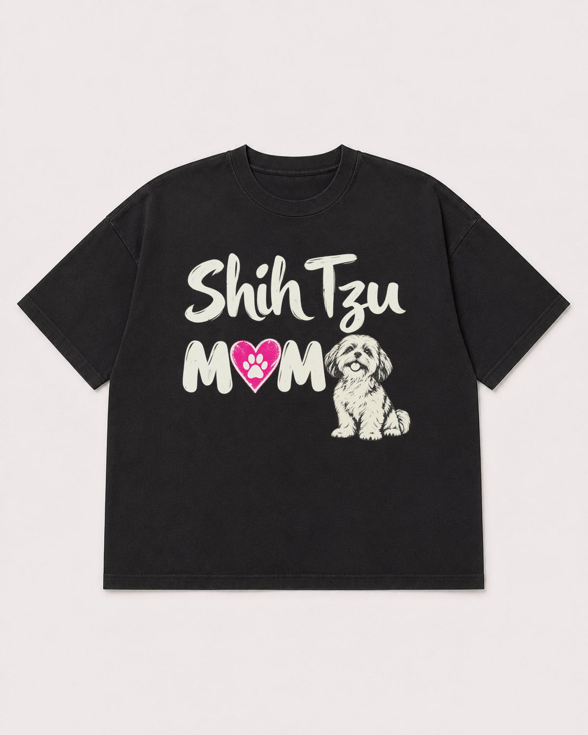 Mockup Boxy Heavyweight Tee Black product