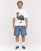 Mockup Boxy Heavyweight Tee White male full-body 28