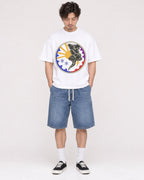 Mockup Boxy Heavyweight Tee White male full-body 03