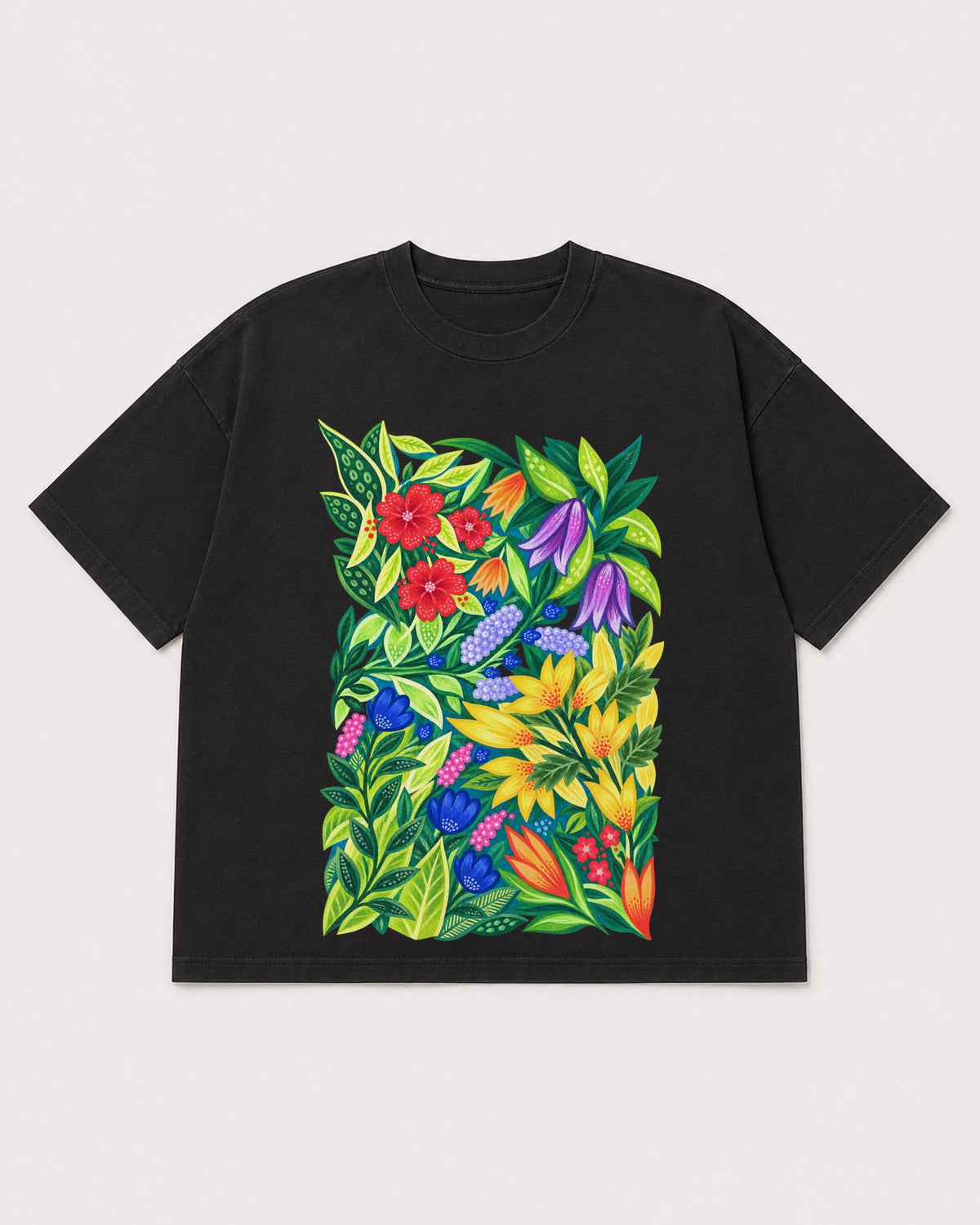 Mockup Boxy Heavyweight Tee Black product