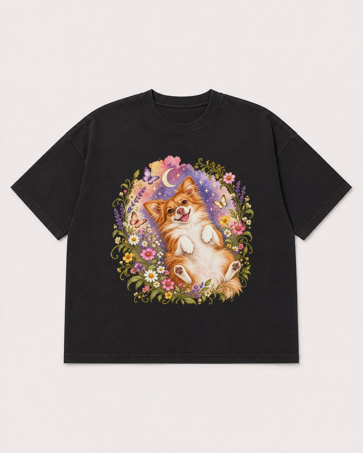 Mockup Boxy Heavyweight Tee Black product