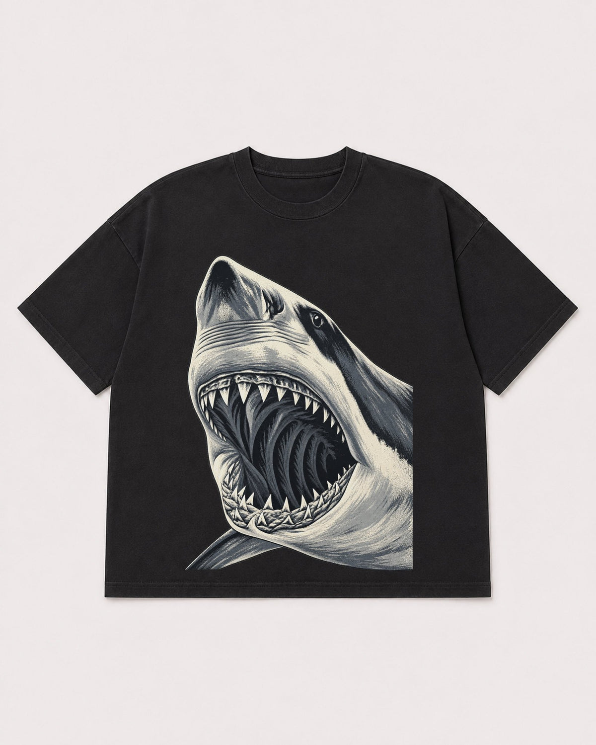 Mockup Boxy Heavyweight Tee Black product
