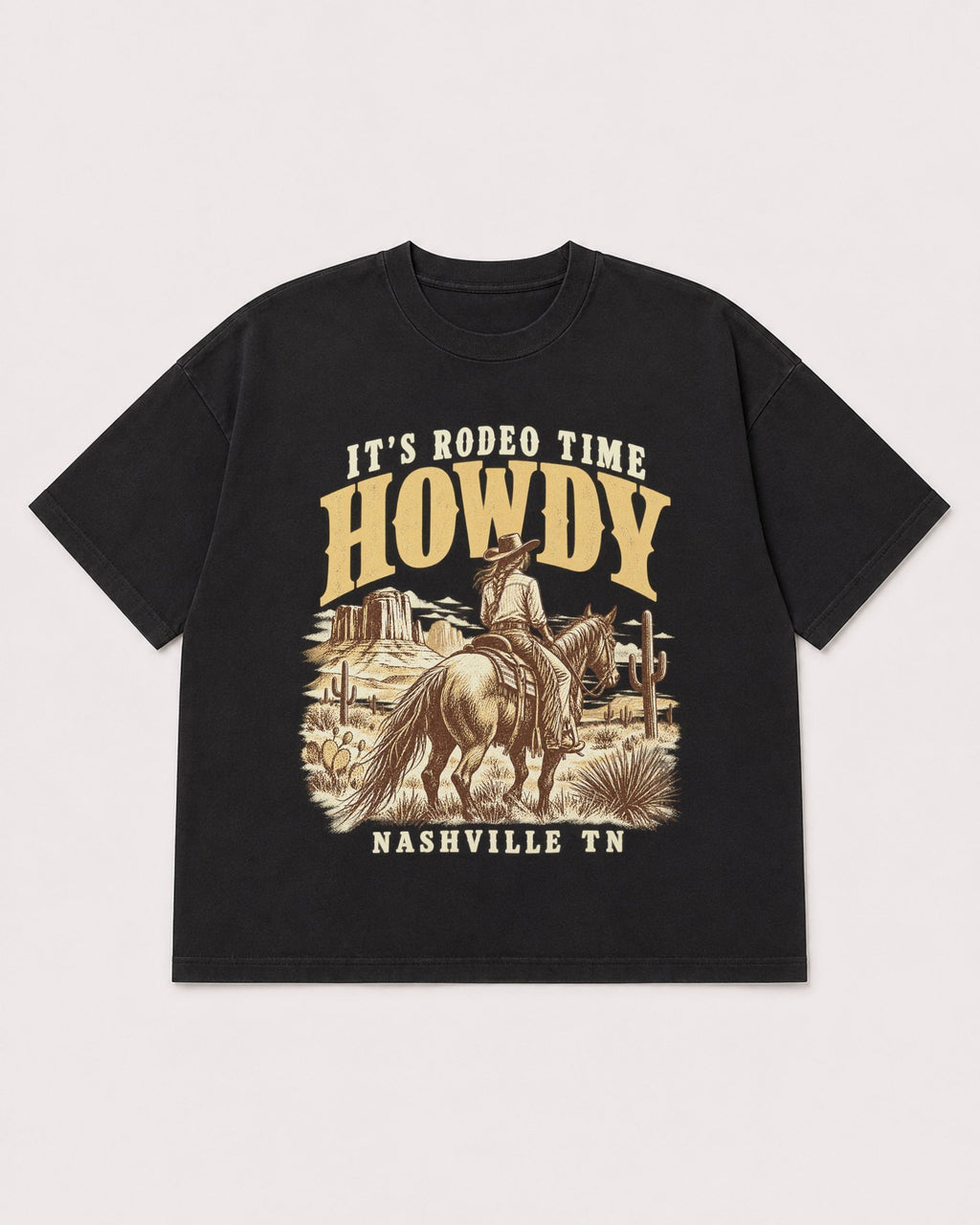 Mockup Boxy Heavyweight Tee Black product