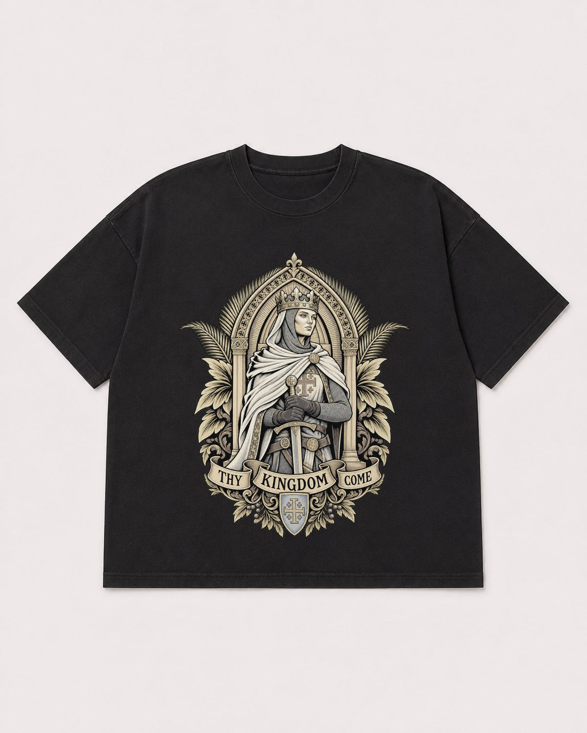 Mockup Boxy Heavyweight Tee Black product