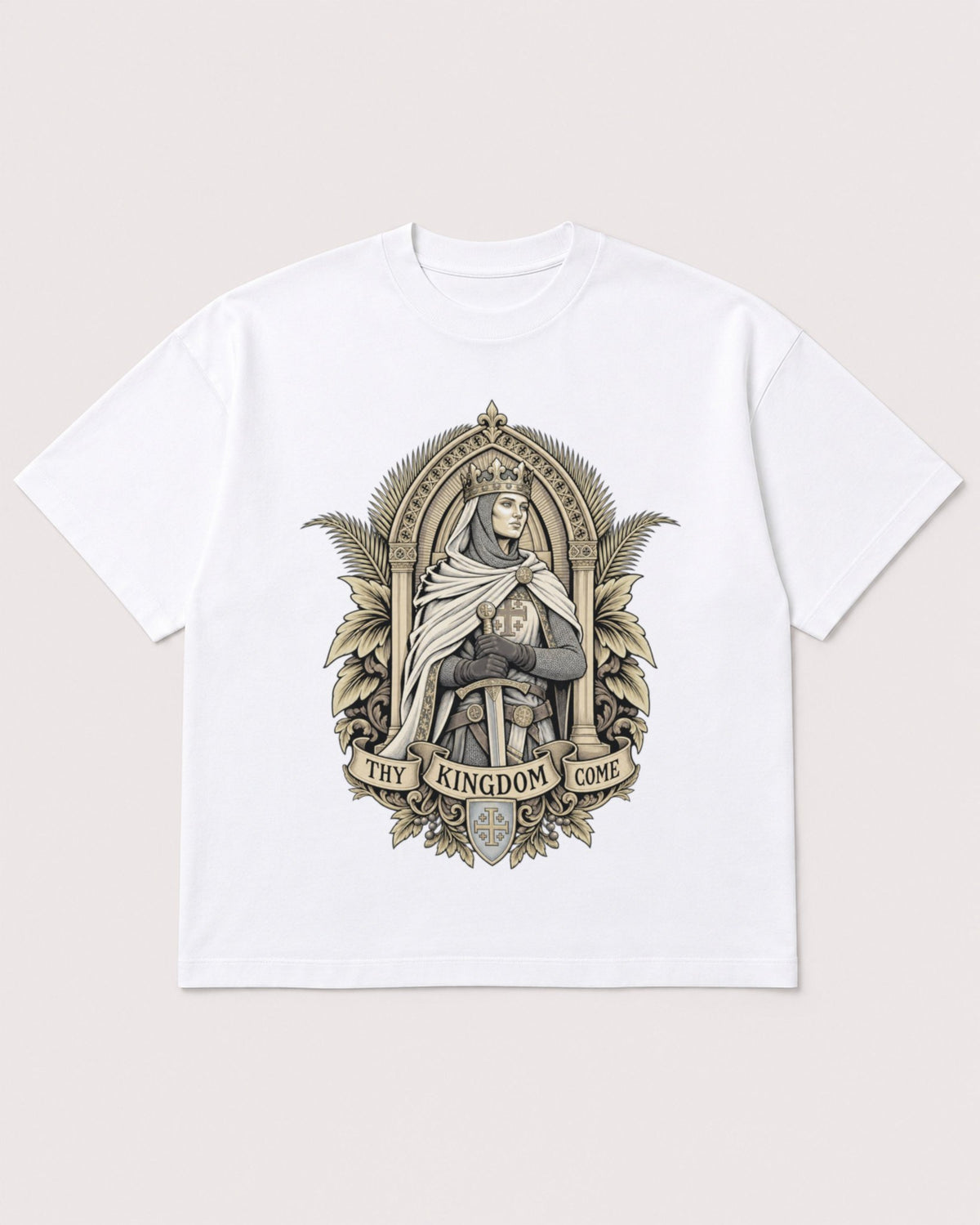 Mockup Boxy Heavyweight Tee White product
