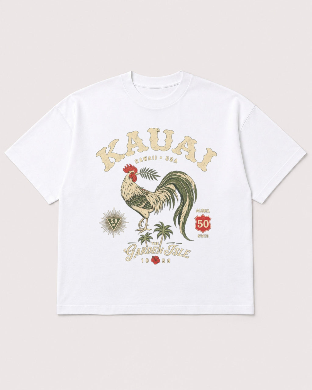 Mockup Boxy Heavyweight Tee White product