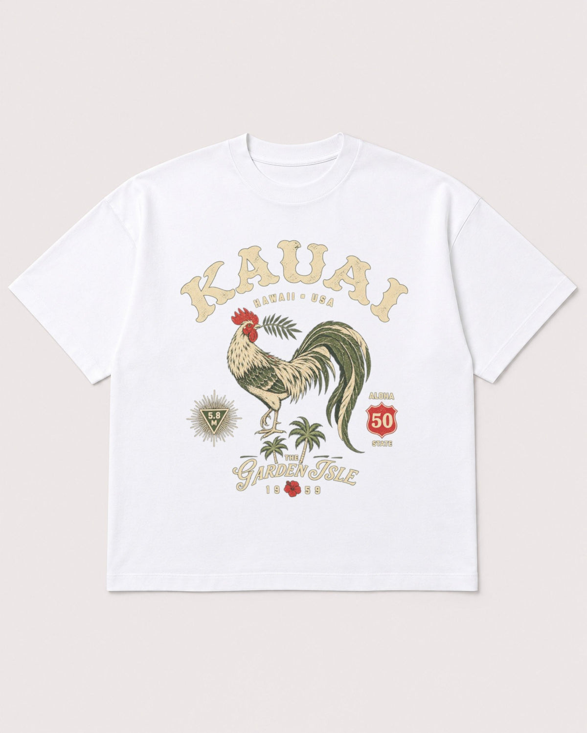 Mockup Boxy Heavyweight Tee White product