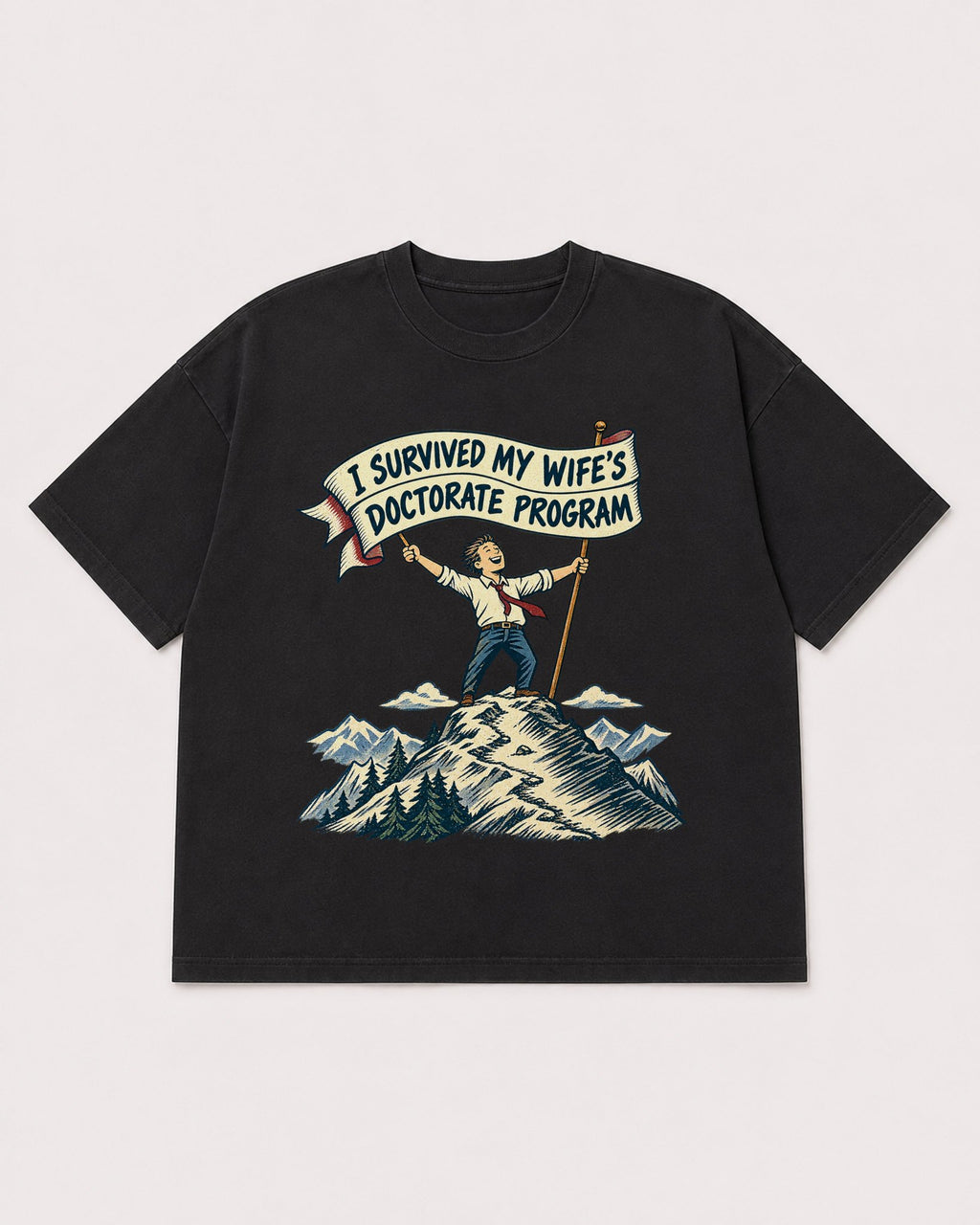 Mockup Boxy Heavyweight Tee Black product