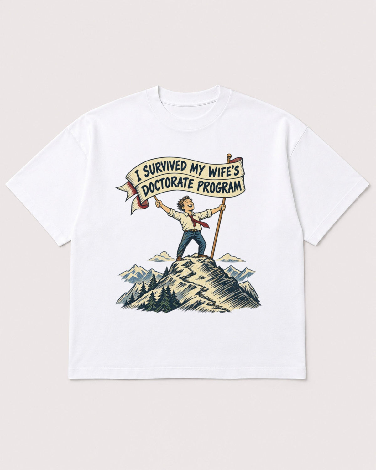 Mockup Boxy Heavyweight Tee White product