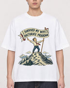 Mockup Boxy Heavyweight Tee White male close-up 01